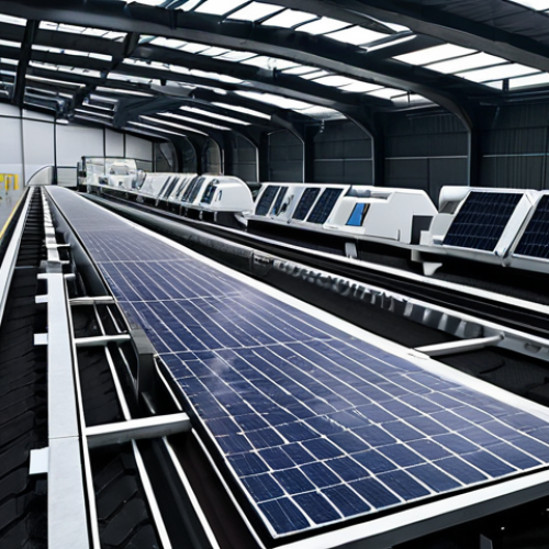 Home 20 Recycling Plant of the Future**
A futuristic recycling plant with advanced robotic arms sorting waste. Conveyor belts move materials towards different processing stations. In the background, solar panels provide clean energy. Clean, bright, and efficient. Emphasis on technology and sustainability. Safe for work, appropriate content, fully clothed, professional, perfect anatomy, natural proportions, high quality.
**