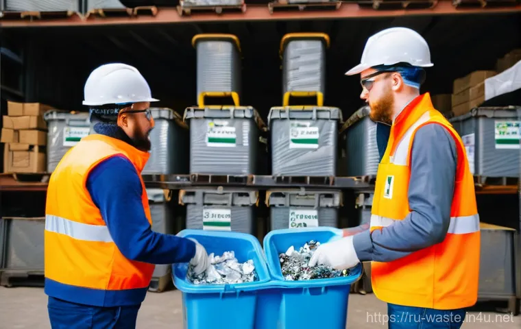 폐기물처리 자격증 실무 시험 난이도 - **Prompt:** A focused young professional, perhaps in their late 20s or early 30s, diligently reviewi...